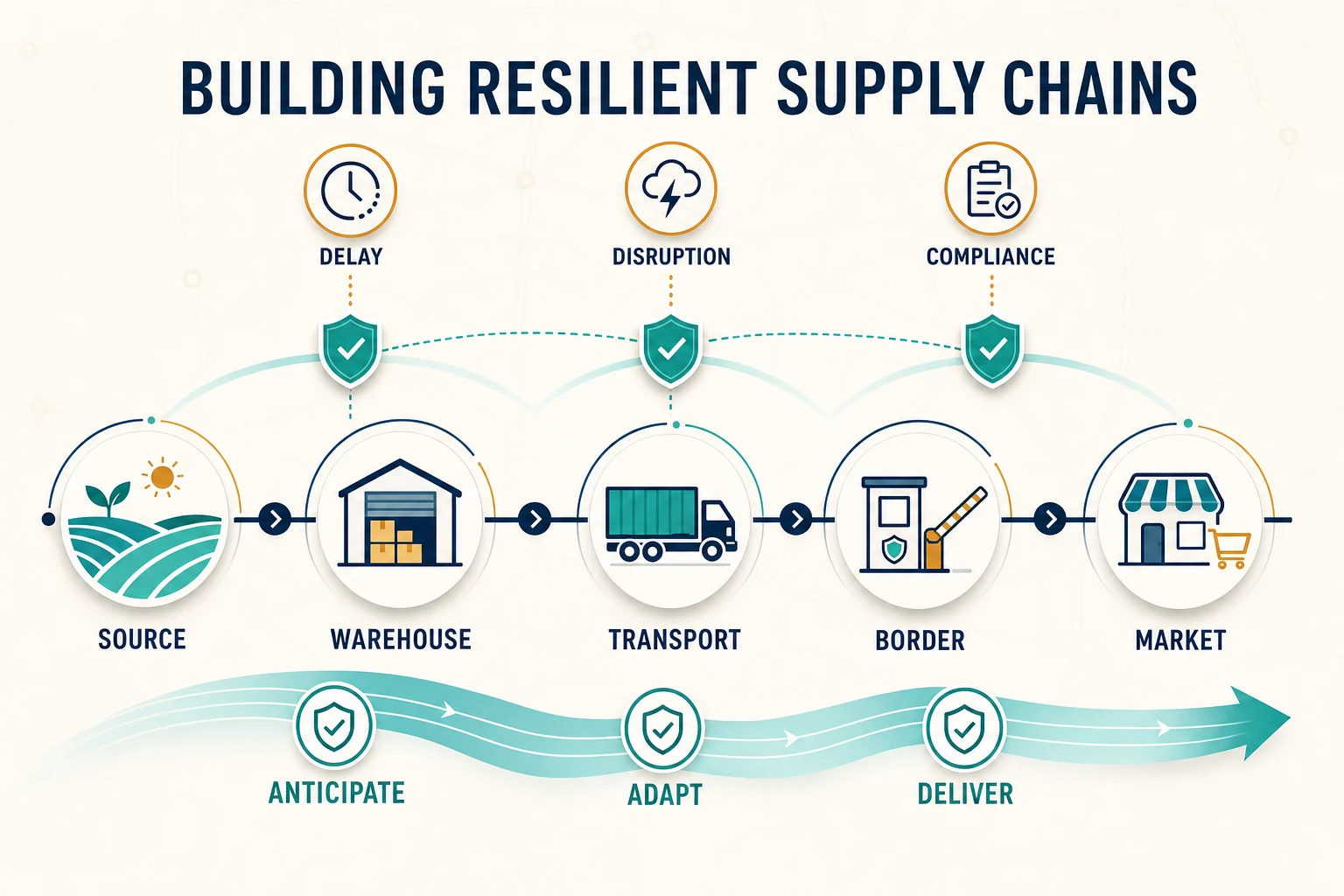 Supply Chain and Logistics infographic